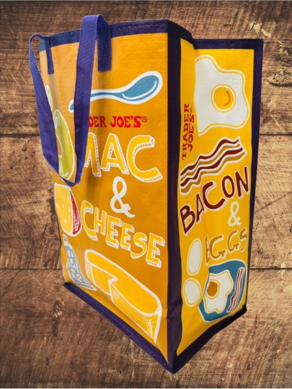 Trader Joe's Mac & Cheese Reusable Tote NEW
